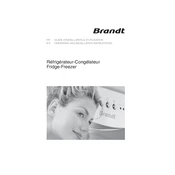 Brandt CE3521X Refrigerator manual cover