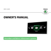 Škoda Rapid Spaceback Amundsen Infotainment Systems 2016 Car manual cover