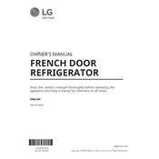 LG LRFVS3006D Refrigerator manual cover