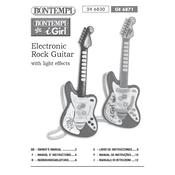 Bontempi GE 6871 Electronic Rock Guitar manual cover