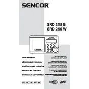 Sencor SRD 215 B Radio manual cover