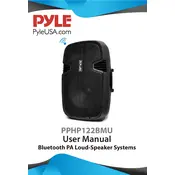 Pyle PPHP122BMU Speaker manual cover