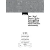 Rotel RC-1090 Amplifier manual cover