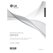 LG DLGX3886C DLGX3886C.AVGEEUS Dryer manual cover