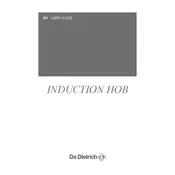 De Dietrich DPI7684XT Hob manual cover