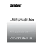 Uniden GSHC1000 Home Control manual cover