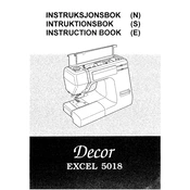 Janome Decor Excel 5018 manual cover