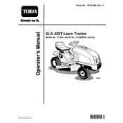 Toro Wheel Horse XLS 420T 71255 Tractor manual cover