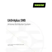 Shure UA844plus SWB Antenna manual cover