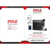 Pyle PWMA220BM Amplifier manual cover