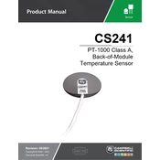 Campbell Scientific CS241 Sensor manual cover