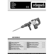 Scheppach AB1500MAX 5908204901 Demolition Hammer manual cover