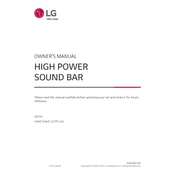 LG SNH5 SNH5.DUSALLK Sound Bar manual cover