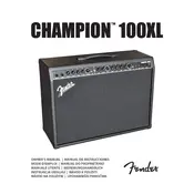 Fender Champion 100XL 2330600000 120V 60Hz NA Amplifier manual cover