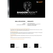 be quiet! Shadow Rock SR2 Cooler manual cover