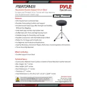 Pyle PSEATDRM28 Drum Stool manual cover