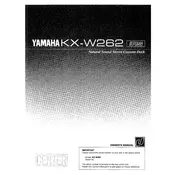 Yamaha KX-W262 Cassette Deck manual cover