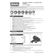 Sealey SA6008 Impact Wrench manual cover