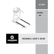 Horizon Fitness T95 2007 Treadmill manual cover