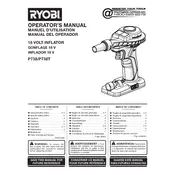 Ryobi P738 Inflator manual cover