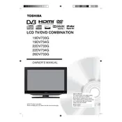 Toshiba 19DV733G TV manual cover