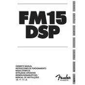 Fender FM 15 DSP 231-8000-003 120V 60Hz Amplifier manual cover