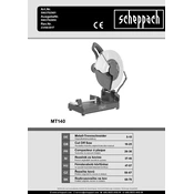 Scheppach MT140 5903702901 Saw manual cover