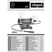 Scheppach HG34 5903106901 Angle Grinder manual cover