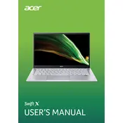 Acer Swift X AMD Win11 SFX14-41G Laptop manual cover