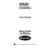 Epson ActionScanner II PC manual cover