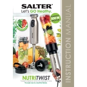 Salter EK2187TITANIUM Nutri Twist manual cover