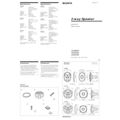 Sony XS-S1300 manual cover