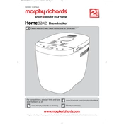 Morphy Richards 502001 Homebake manual cover