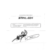 Stihl 024 manual cover