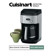 Cuisinart DCC-2200 manual cover