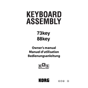 KORG M3 Keyboard Assembly 73-88 Keys manual cover