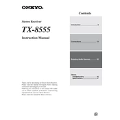 Onkyo TX 8555 manual cover