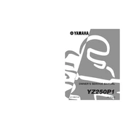 Yamaha YZ250P1 2002 manual cover