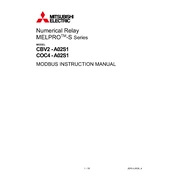 Mitsubishi Electric CBV2 A02S1, COC4 A02S1 manual cover