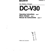 Sony DC-V30 manual cover