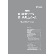 KORG KRONOS X manual cover