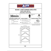 Maine B&M 3 Tier Corner Shelving 369723 manual cover