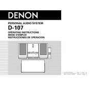 Denon D-107 manual cover