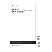 Pioneer SX-N30 manual cover