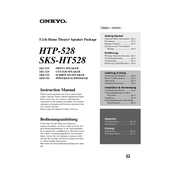 Onkyo HTP 528, SKS HT528 manual cover