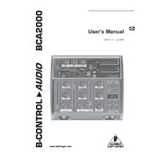 Behringer BCA2000 manual cover