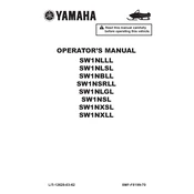 Yamaha SW1NLLL, SW1NLSL, SW1NBLL 2020 manual cover