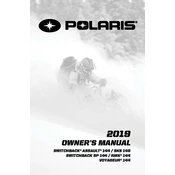 Polaris 600 Switchback Assault 2019 manual cover