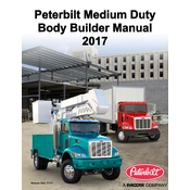 Peterbilt Medium Duty 2017 Truck Body Builder manual cover