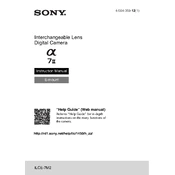 Sony ILCE-7M2 manual cover